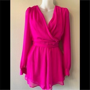 Express hot pink romper